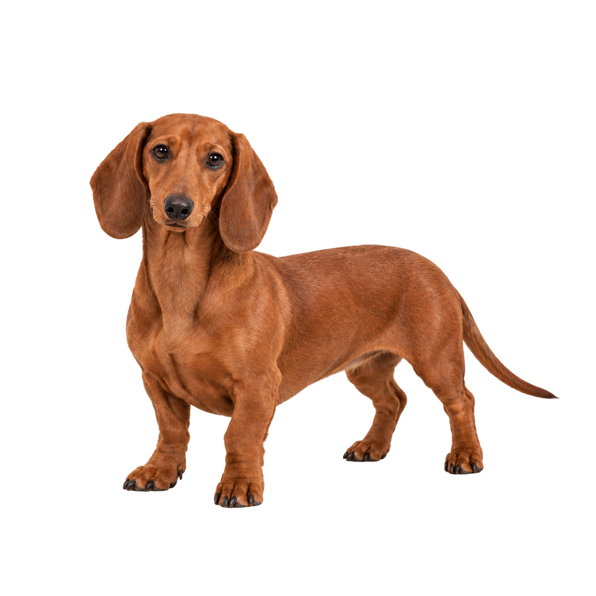Red smooth-haired Dachshund