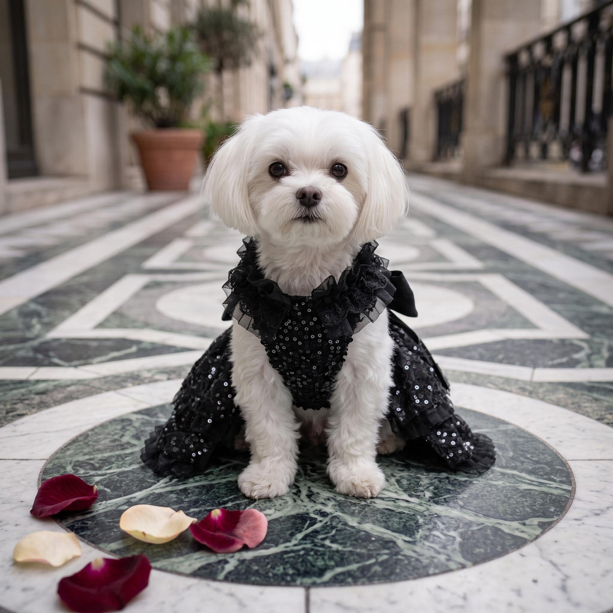 Black Gothic Dog Wedding Dress — product image 3 of 8