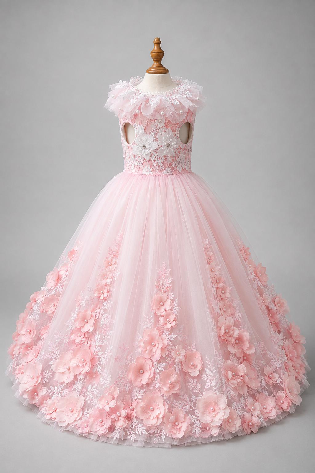 Pink Floral Dog Wedding Dress — product image 6 of 6