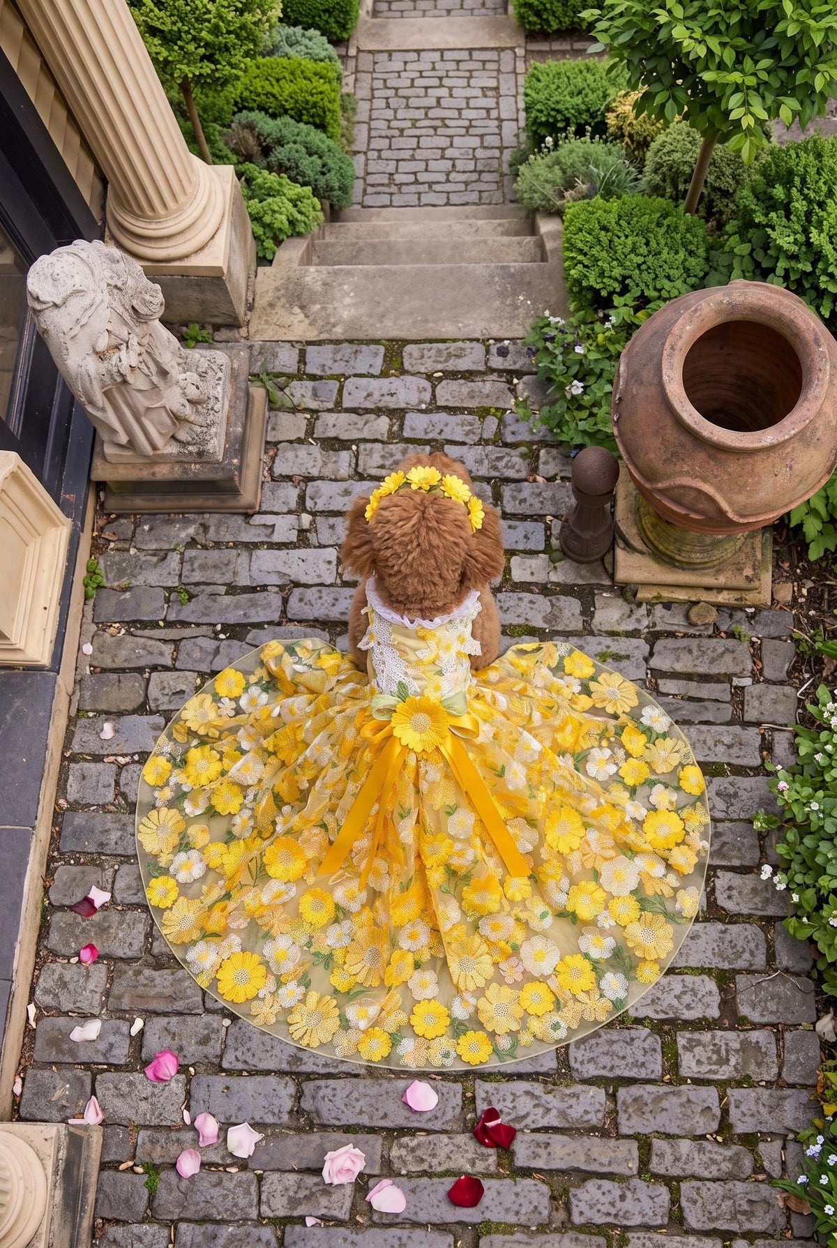 Sunflower Dog Wedding Gown — product image 2 of 6