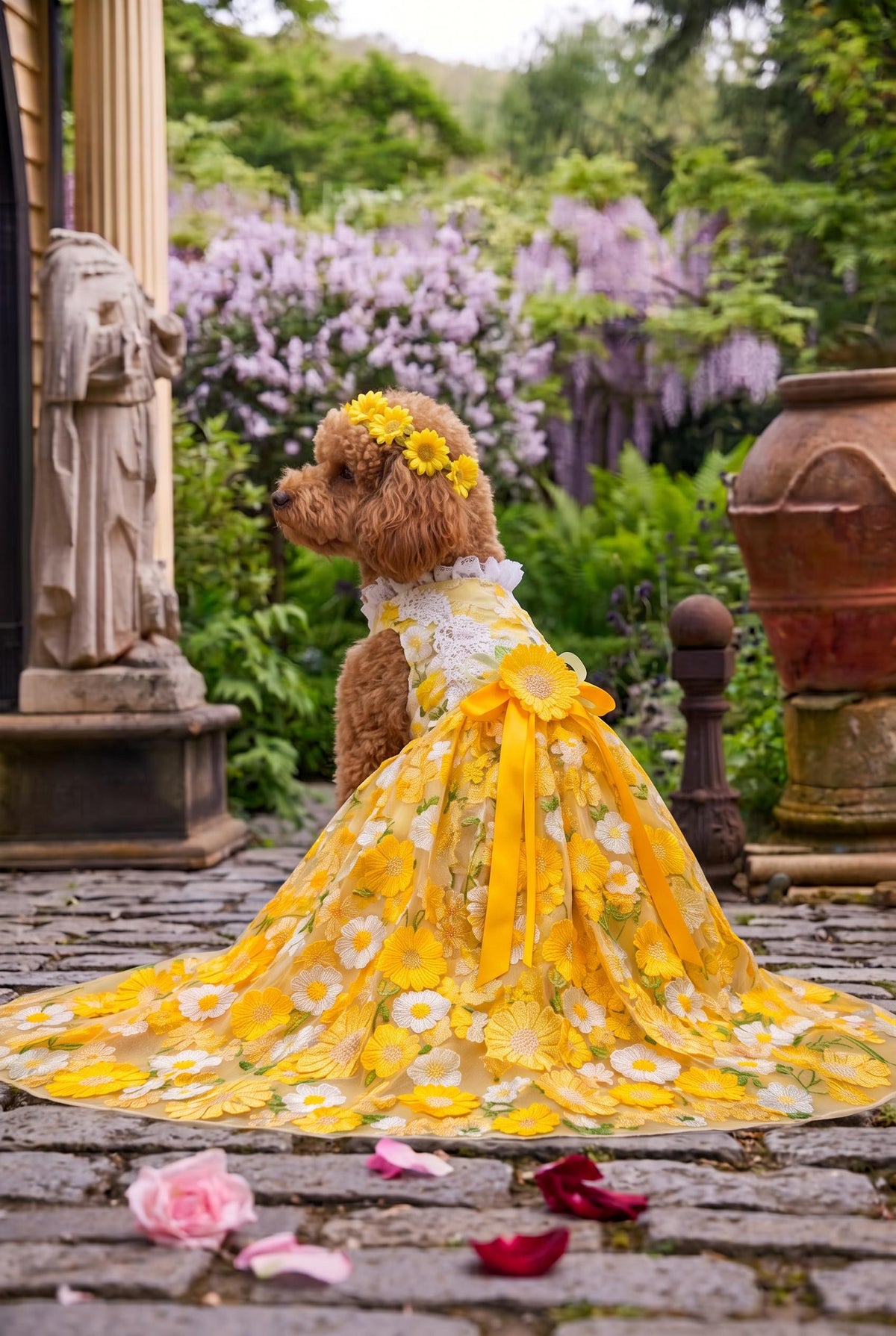 Sunflower Dog Wedding Gown — product image 3 of 6