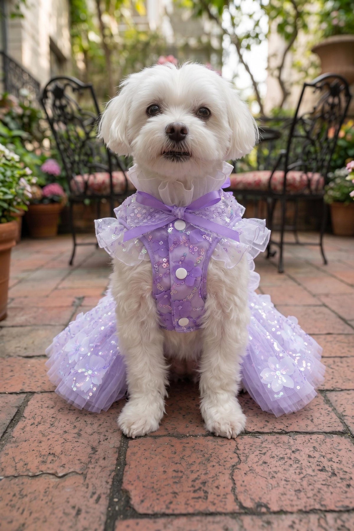 Pastel Butterfly Lace Dog Party Dress — product image 4 of 10