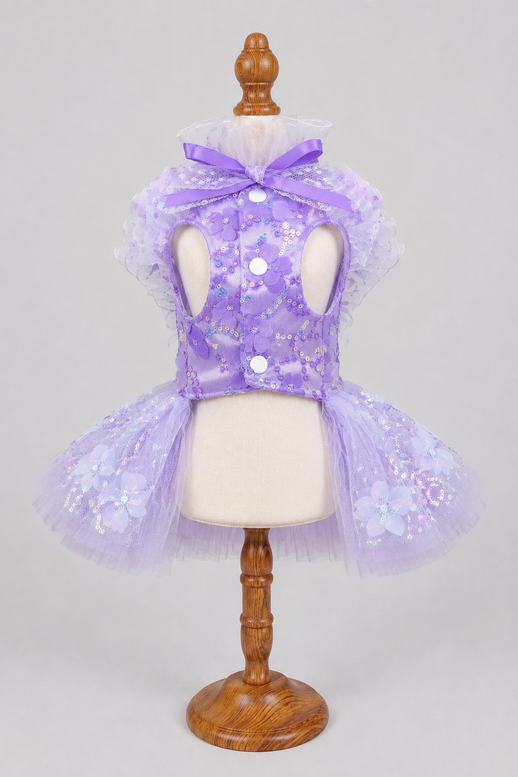 Pastel Butterfly Lace Dog Party Dress — product image 6 of 10