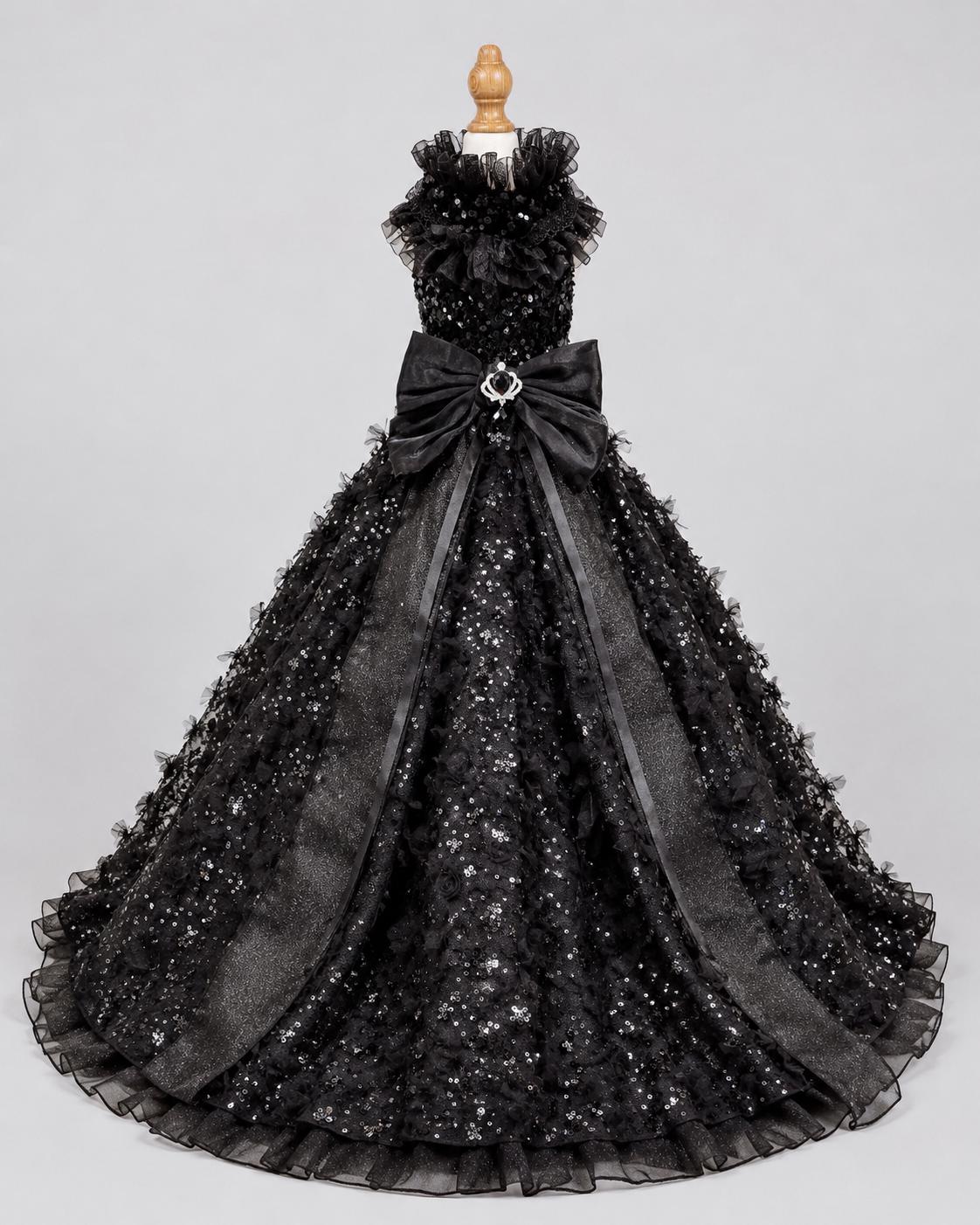 Black Gothic Dog Wedding Dress — product image 7 of 8