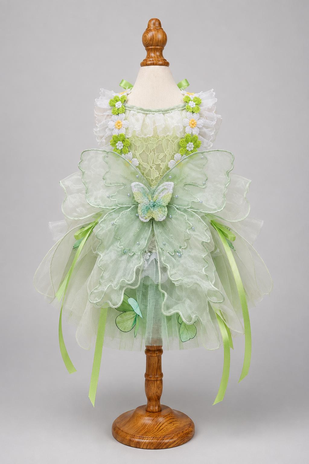 Green Floral Dog Dress — product image 6 of 6
