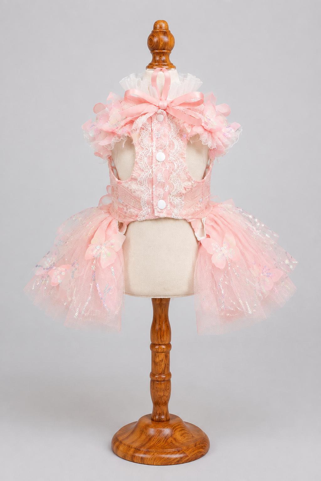 Pastel Butterfly Lace Dog Party Dress — product image 8 of 10